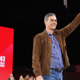 El presidente del Gobierno y secretario general del PSOE, Pedro Sánchez, este domingo en la clausura del 41 Congreso Federal del PSOE celebrado en Sevilla.