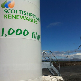 Parque eólico de Scottish Power, la filial británica de Iberdrola.