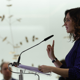 La presidenta de la Comunidad de Madrid, Isabel Díaz Ayuso interviene en el acto 'México y España, amigos para siempre' organizado por la Fundación Neos para reforzar los vínculos entre ambos países en Madrid