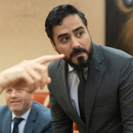 El eurodiputado electo Luis 'Alvise' Pérez Fernández, en el Congreso de los Diputados, a 1 de julio de 2024, en Madrid.