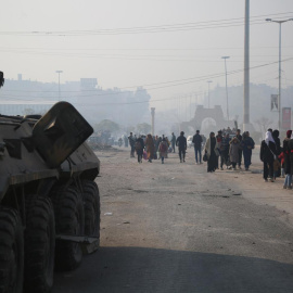 Las fuerzas rebeldes sirias toman la ciudad de Hama.- EFE/EPA/BILAL AL HAMMOUD