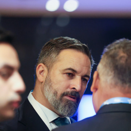  El líder de VOX, Santiago Abascal asiste a la Conferencia de Acción Política Conservadora (CPAC) en Buenos Aires (Argentina).-EFE/ Juan Ignacio Roncoroni