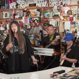 Nathy Peluso actuando en un concierto de Tiny Desk. / NPR Music