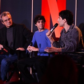 Javier Ambrossi y Javier Calvo, 'los Javis', en el evento de presentación de contenidos de Netflix. Foto: Suma Content