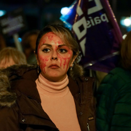 Manifestación en Valencia durante el 25N convocada por la Coordinadora Feminista.