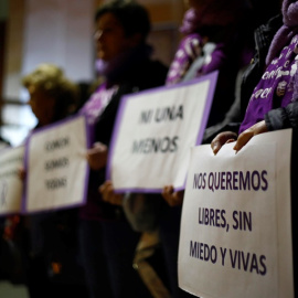 Fotografía de archivo de una manifestación contra la violencia machista