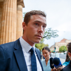 Imagen de archivo de Rohan Dennis en el Tribunal de Magistrados de Adelaida (Australia).