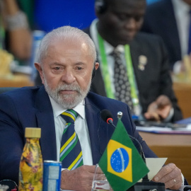 El presidente de Brasil, Lula Inacio da Silva, en la primera sesión de trabajo de la cumbre del G20 en Río de Janeiro (Brasil)