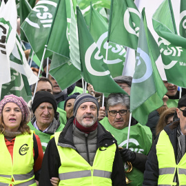 Imagen de la manifestación convocada por el sindicato mayoritario en la función pública,CISF, para exigir al Gobierno una financiación "suficiente" para Muface