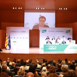 Intervenció de Carles Puigdemont en el Consell Nacional de Junts celebrat aquest dissabte, 14 de desembre, a Vila-seca.