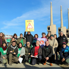 Representants de les entitats ecologistes que han presentat les moratòries contra els plans urbanístics amb risc d'inundabilitat.