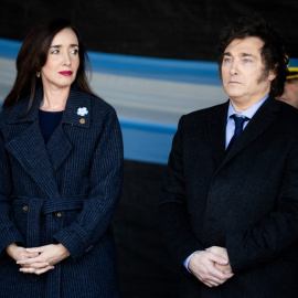 El presidente argentino Javier Milei, junto a la vicepresidenta, Victoria Villarruel, en una imagen de archivo.