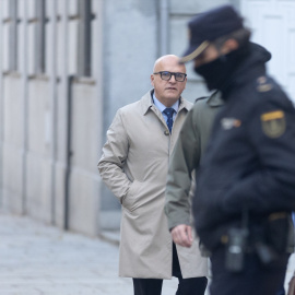 El senador del PP y expresidente de la Diputación de Ourense, José Manuel Baltar, llega a declarar al Tribunal Supremo.