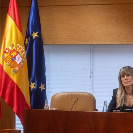 Begoña Gómez, durante la comisión de investigación de la Asamblea de Madrid, a 13 de noviembre de 2024. Imagen de archivo.