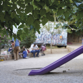 Parque Navarinou en el barrio de Exarjia, en Atenas