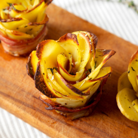 Rosas de patatas al horno