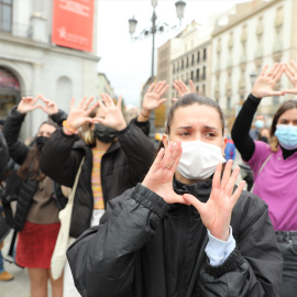 Protesta en Madrid para alertar de las violaciones por sumisión química.