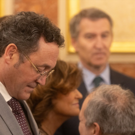 El fiscal general del Estado, Álvaro García Ortiz, durante el acto institucional por el Día de la Constitución