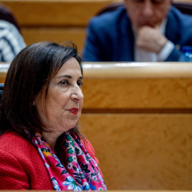 Imagen de archivo de la ministra de Defensa, Margarita Robles, durante una sesión de control al Gobierno, en el Senado, en Madrid (España). 17 DICIEMBRE 2024;SENADO;SENADORES;LEYES;SESIÓN DE CONTROL;MINISTROS17/12/2024