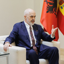 El primero ministro de Albania, Edi Rama, en una visita a España.