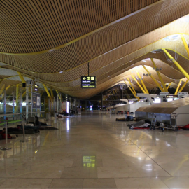 Terminal cuatro aeropuerto Adolfo Suárez Madrid-Barajas, 24 de diciembre (Alexia Galanakis)