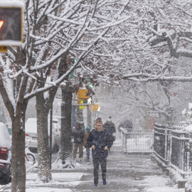 Imagen de la tormenta de nieve del pasado sábado en Queens, en Nueva York.