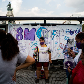 Imagen de la manifestación con motivo del 8M en Buenos Aires, celebrada en 2021.