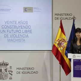 La ministra de Igualdad, Ana Redondo, preside el encuentro "Veinte años construyendo un futuro libre de violencia machista", con motivo de la conmemoración del 20 aniversario de la aprobación de la Ley Orgánica de Medidas de Protección Integral contra la Violencia de Género.