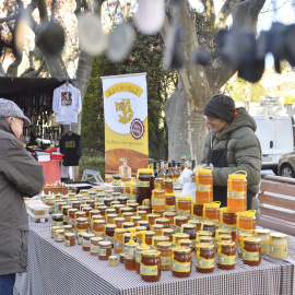 La parada de Mas Buret a la Fira de Reis d'Igualada