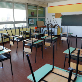 Aula en una escuela de primaria y secundaria.