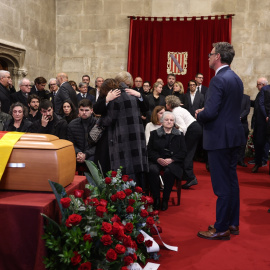 Tributo por la muerte de Francesc Antich en la capilla ardiente en el Consolat de Mar, en Mallorca, a 3 de enero de 2025.