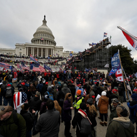 Asalto de seguidores de Donald Trump ante el Capitolio de Estados Unidos, el 6 de enero de 2021.