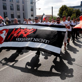 Foto de archivo de una manifestación neonazi en Berlín