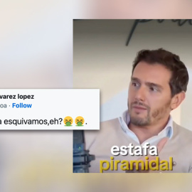 Albert Rivera comparando las pensiones con una estafa piramidal.