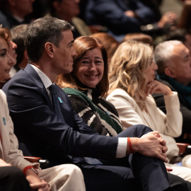 Montero, Sánchez, Armengol y Díaz durante un acto este miércoles.