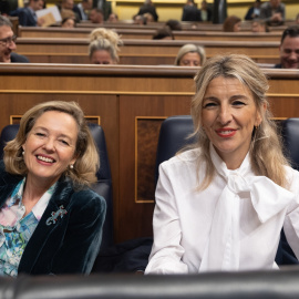 Nadia Calviño y Yolanda Díaz, en una imagen de archivo.