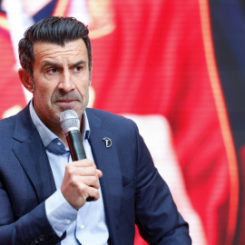 Luis Figo en una foto de archivo de enero de 2024.