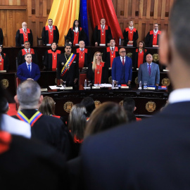 Foto de archivo de Nicolás Maduro en el Tribunal Supremo de Venezuela.