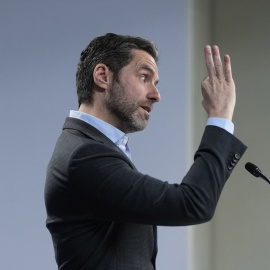 El portavoz del Partido Popular, Borja Sémper, durante la rueda de prensa posterior a la reunión del Comité de Dirección del Partido Popular, a 7 de enero de 2025.