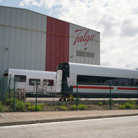 Fachada de la planta de Talgo en Rivabellosa (Álava).