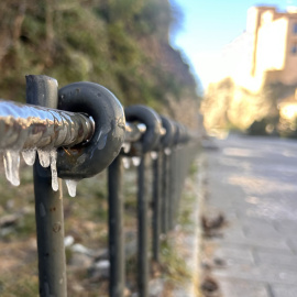 El frío en Cuenca, a 14 de enero de 2025.