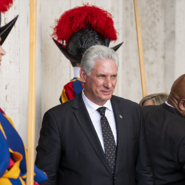 Foto de archivo del presidente cubano,  Miguel Díaz-Canel, en el Vaticano.