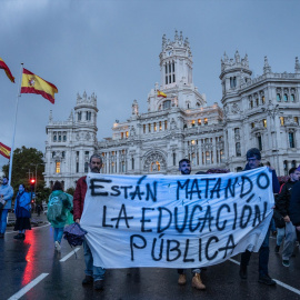 Imagen de archivo de una manifestación por la educación pública en Madrid.