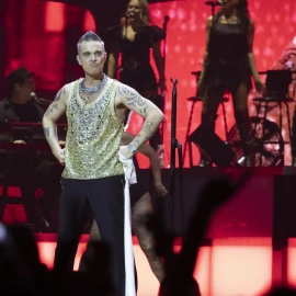 Robbie Williams al primer concert al Palau Sant Jordi de Barcelona de la gira XXV Tour 2023