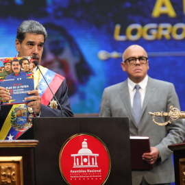 , Nicolás Maduro, durante un acto de gobierno, en Caracas (Venezuela)