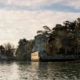 La isla de San Simón, en la ría de Vigo.