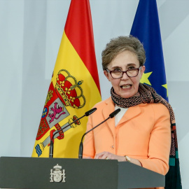 La exdirectora del Centro Nacional de Inteligencia, Paz Esteban, en el Complejo de la Moncloa, a 9 de marzo de 2022, en Madri