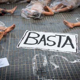 Imagen de archivo de una manifestación contra la violencia de las mujeres en Argentina, a 25 de noviembre de 2022.