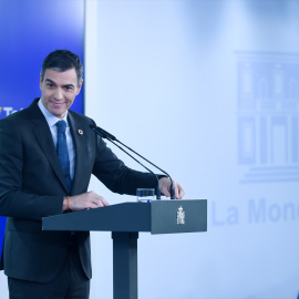 l presidente del Gobierno, Pedro Sánchez, durante una rueda de prensa tras el Consejo de Ministros, en el Complejo de la Moncloa, a 28 de enero de 2025.