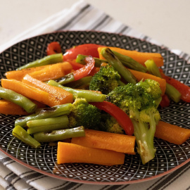 Ensalada de verduras al vapor